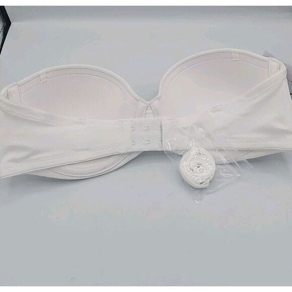 Maidenform Strapless Lift Bra Womens Size 34C White Push Up Underwire Padded - Picture 4 of 4